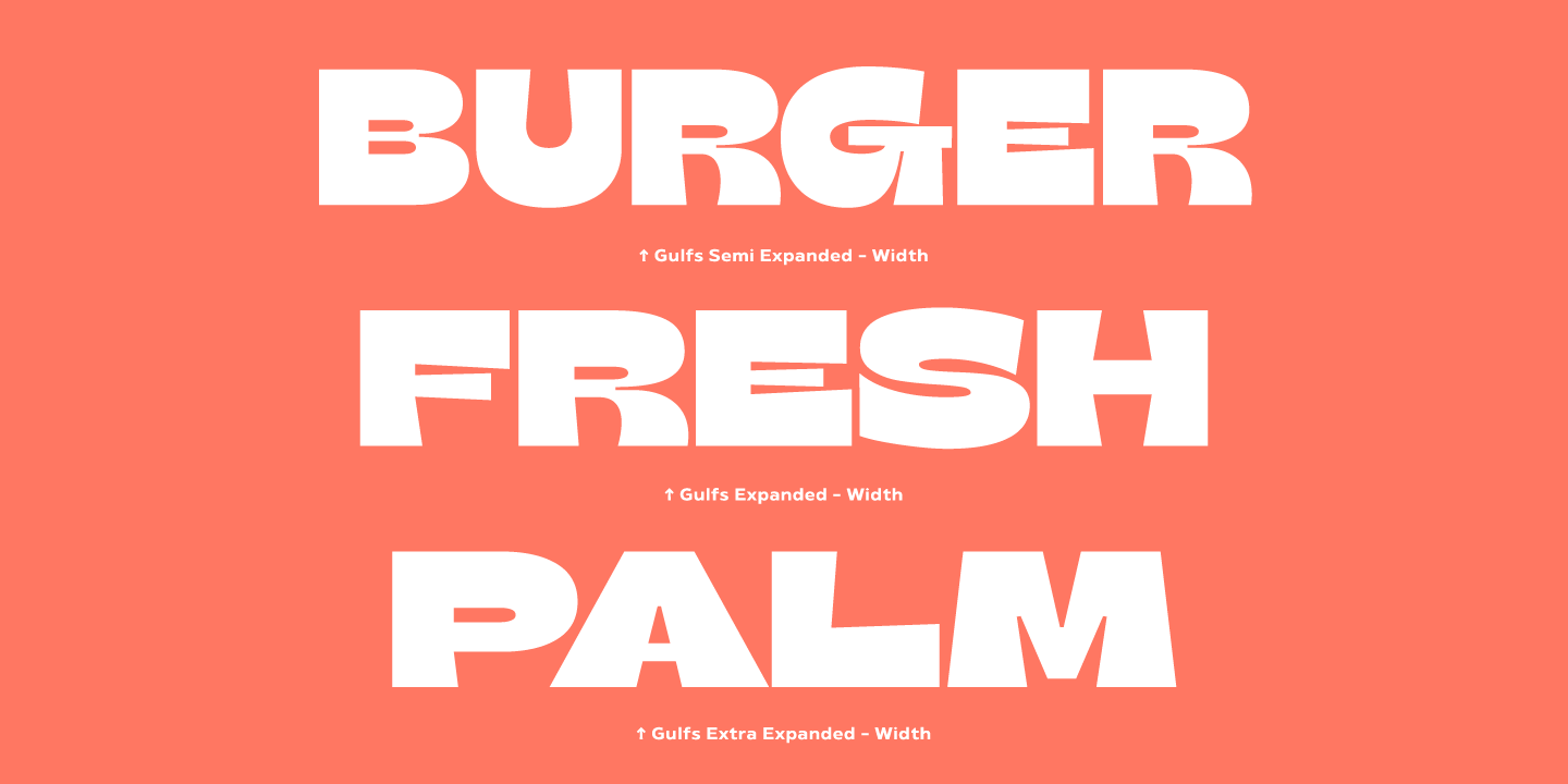 Пример шрифта Gulfs Display Variable Italic